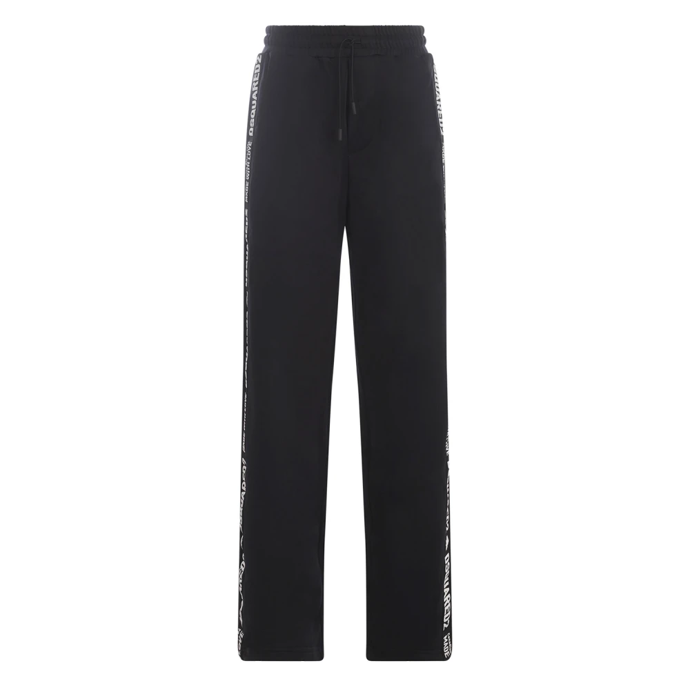 Dsquared2 Women's Black Italian Made Suit Trousers - Sweatpants - S - Trousers