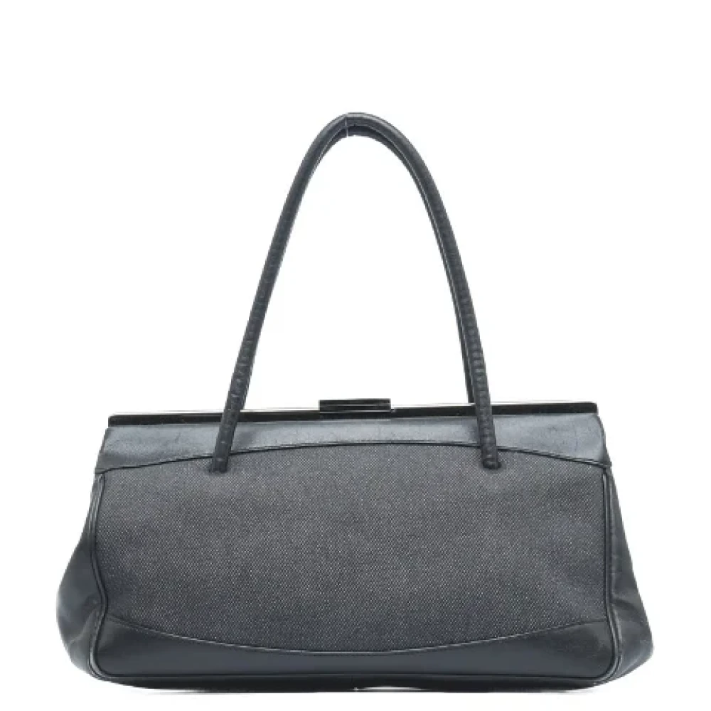 Gucci Vintage Pre-owned Denim handbags Black Dames