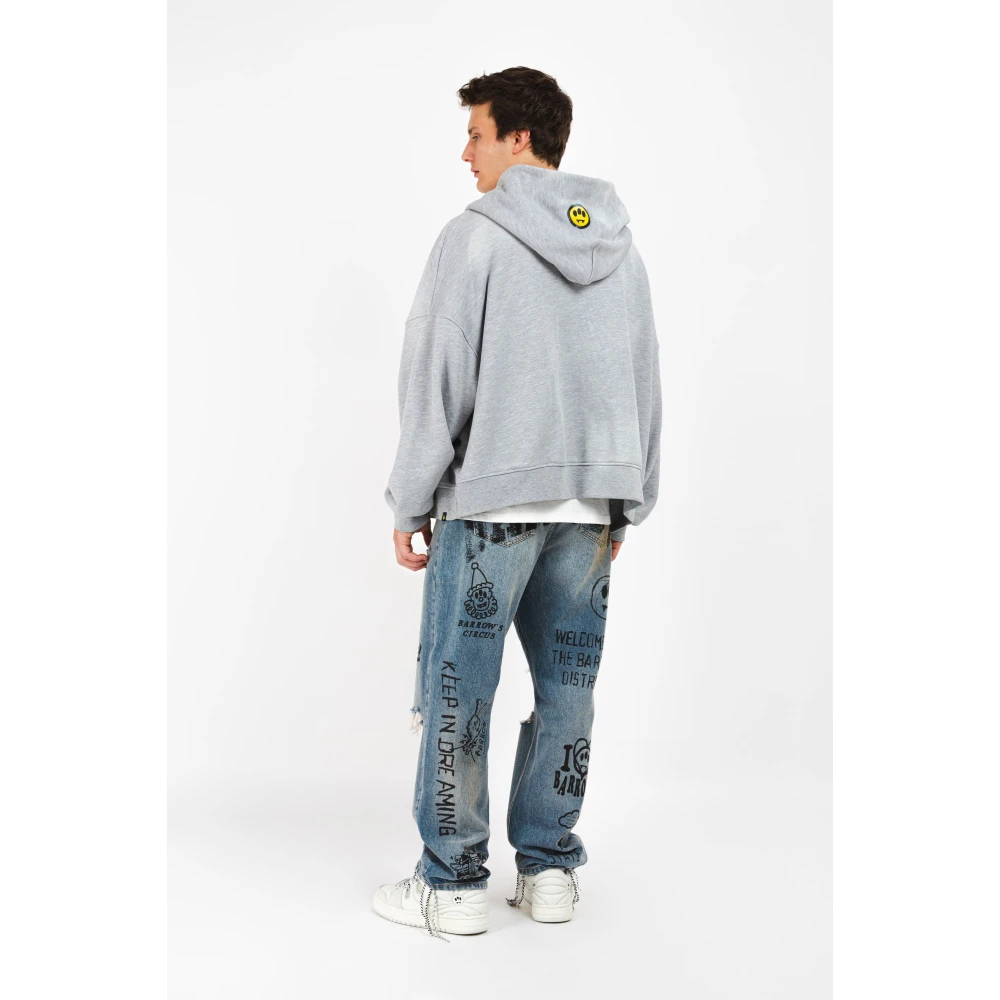 Barrow Hoodie met rits Gray Unisex