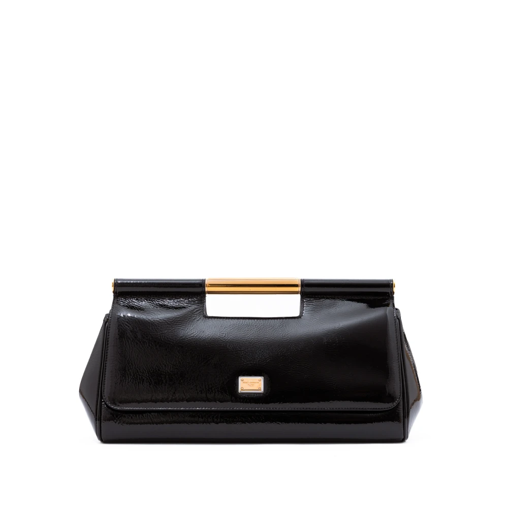 Dolce & Gabbana Sicily Clutch Handtas Black Dames