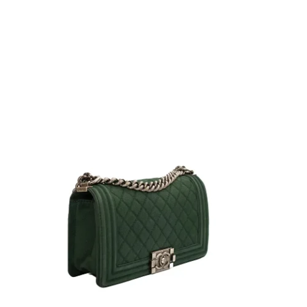 Chanel Vintage Pre-owned Leather chanel-bags Green Dames