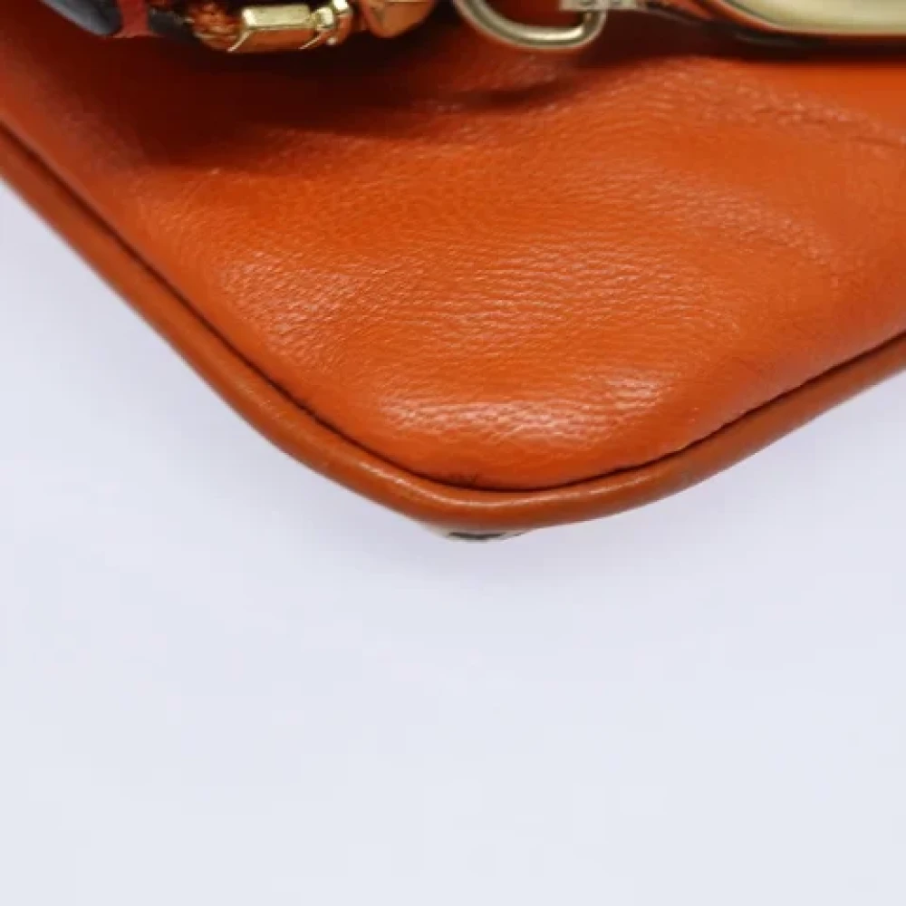 Burberry Vintage Pre-owned Leather clutches Beige Dames