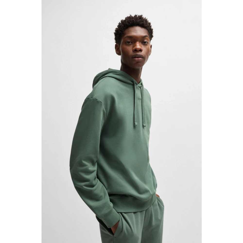 Hugo Boss Stijlvolle hoodie voor mannen Green Heren