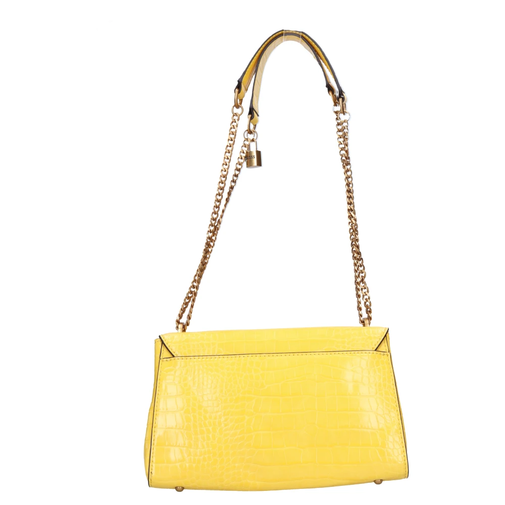 Guess Schoudertas van Kunstleer Yellow Dames
