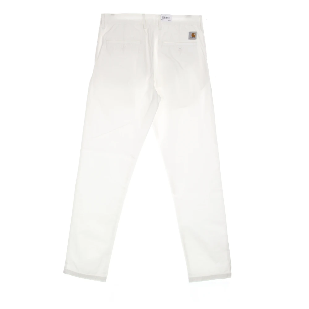 Carhartt WIP Natuurlijke katoenen chino broek White Heren