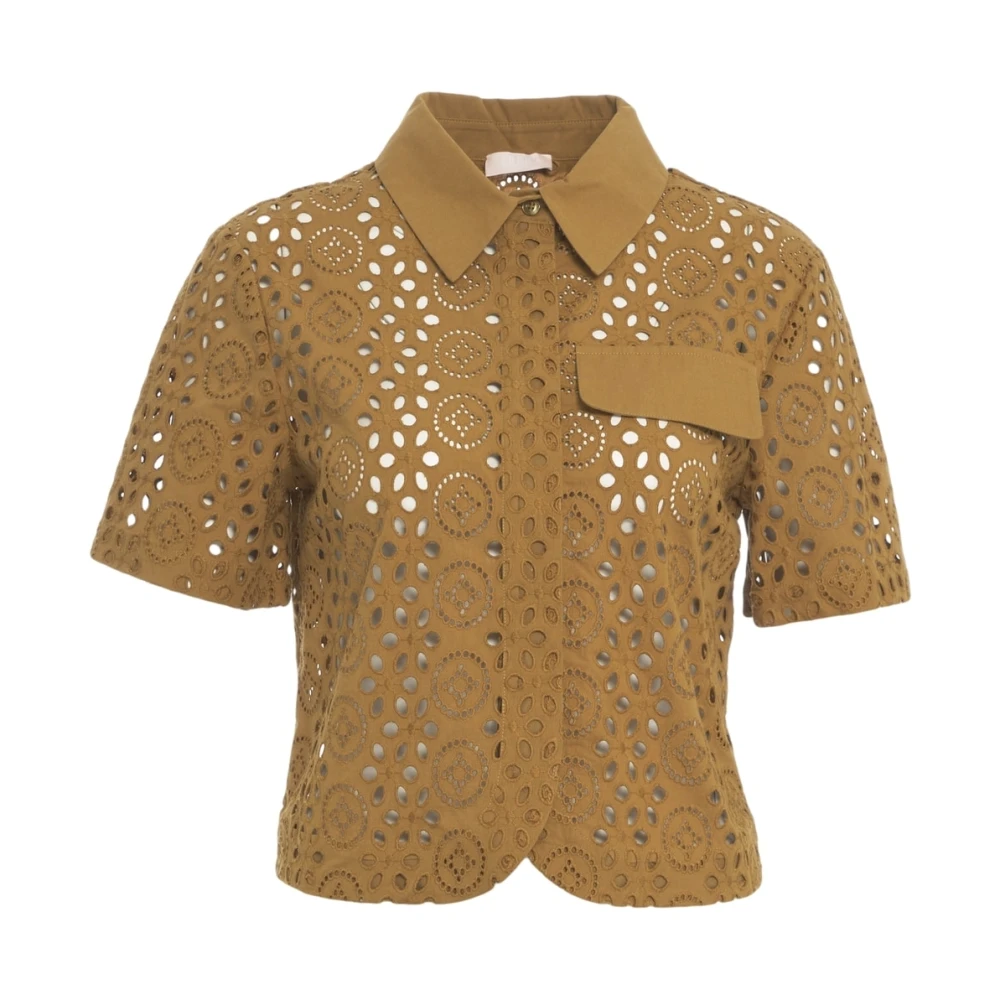Liu Jo Donna Marrone Camicette S, New,