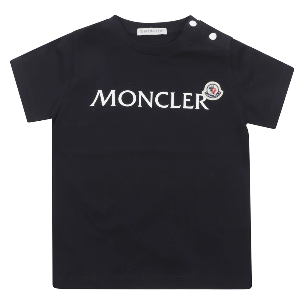 Moncler Boys Blue Kids Short Sleeve T-Shirts, 2 Y, Kids T-Shirts And Polos