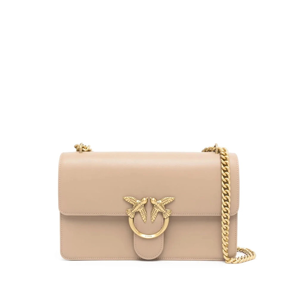 Pinko Women's Beige Shoulder Bags, One Size, Love One Classic Crossbody Bag