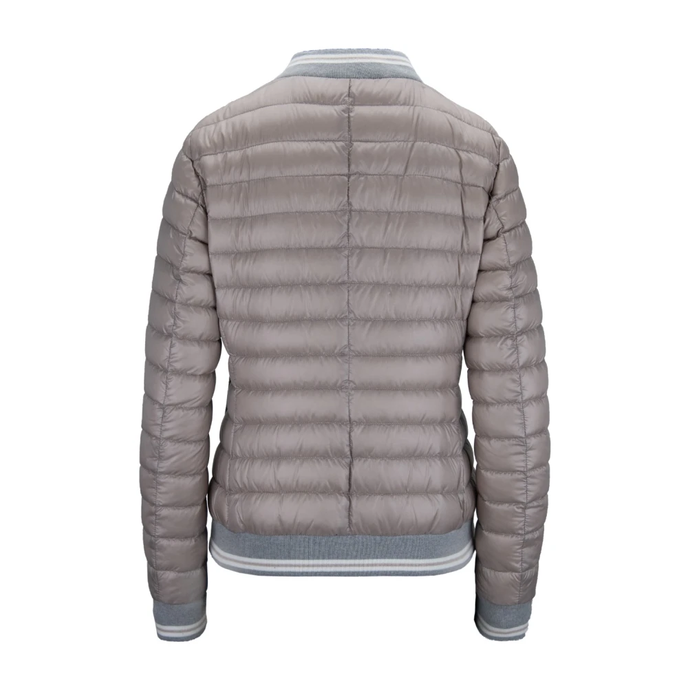 Herno Kort donsjack met rits Gray Dames