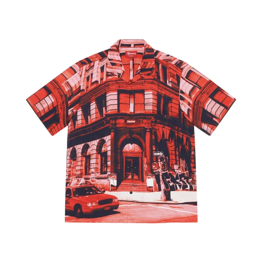 Supreme Beperkte Oplage Rayon S S Shirt Rood Red Heren