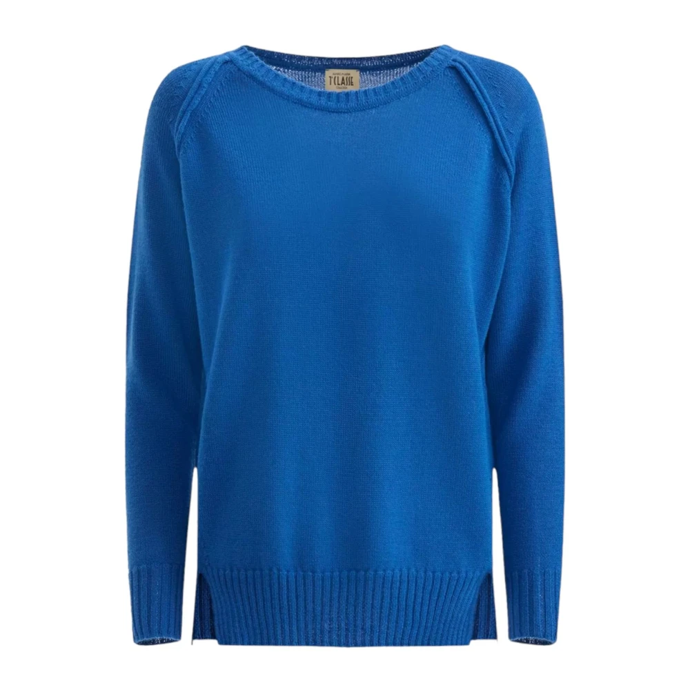 Alviero Martini 1a Classe Trui met ronde hals Blue Dames