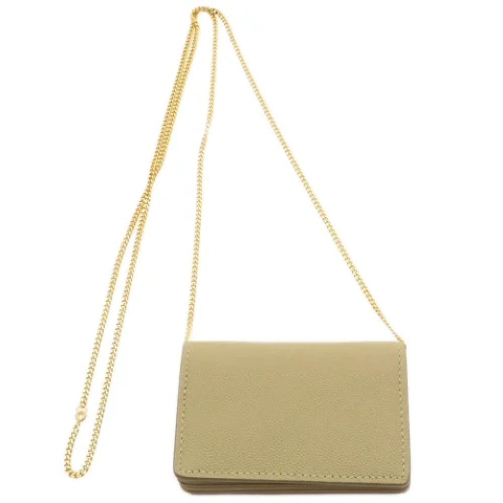 Burberry Vintage Pre-owned Leather wallets Beige Dames
