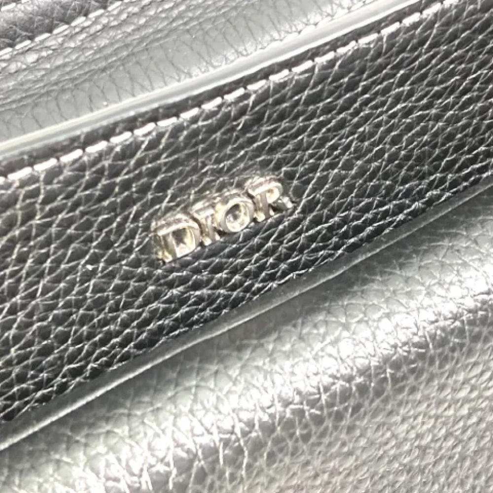 Dior Vintage Pre-owned Leather dior-bags Black Dames