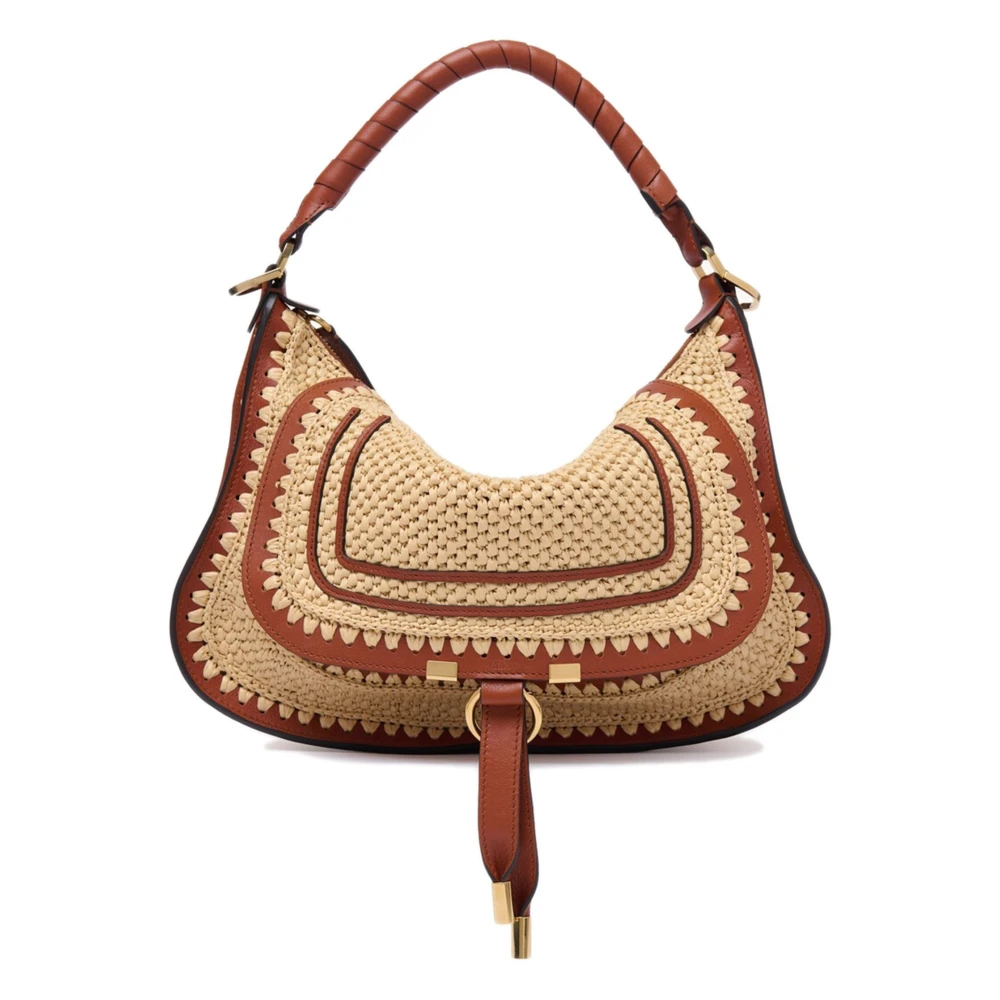 Chloé Beige Shoulder Bags, Female, One Size, Small Marcie Shoulder Bag