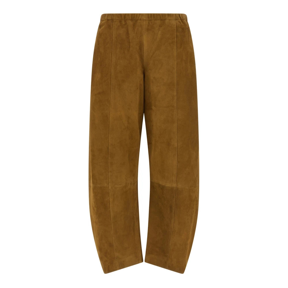 Khaite Brown Wide Trousers, Female, Xs, Clover Pant