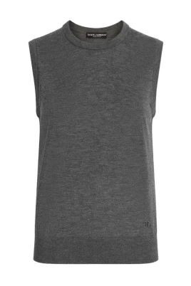Sleeveless Jumper Grigio N4032