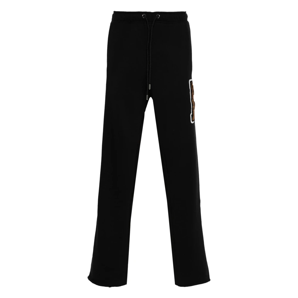Just Cavalli Zwarte Katoenen Activewear Broek Black Heren