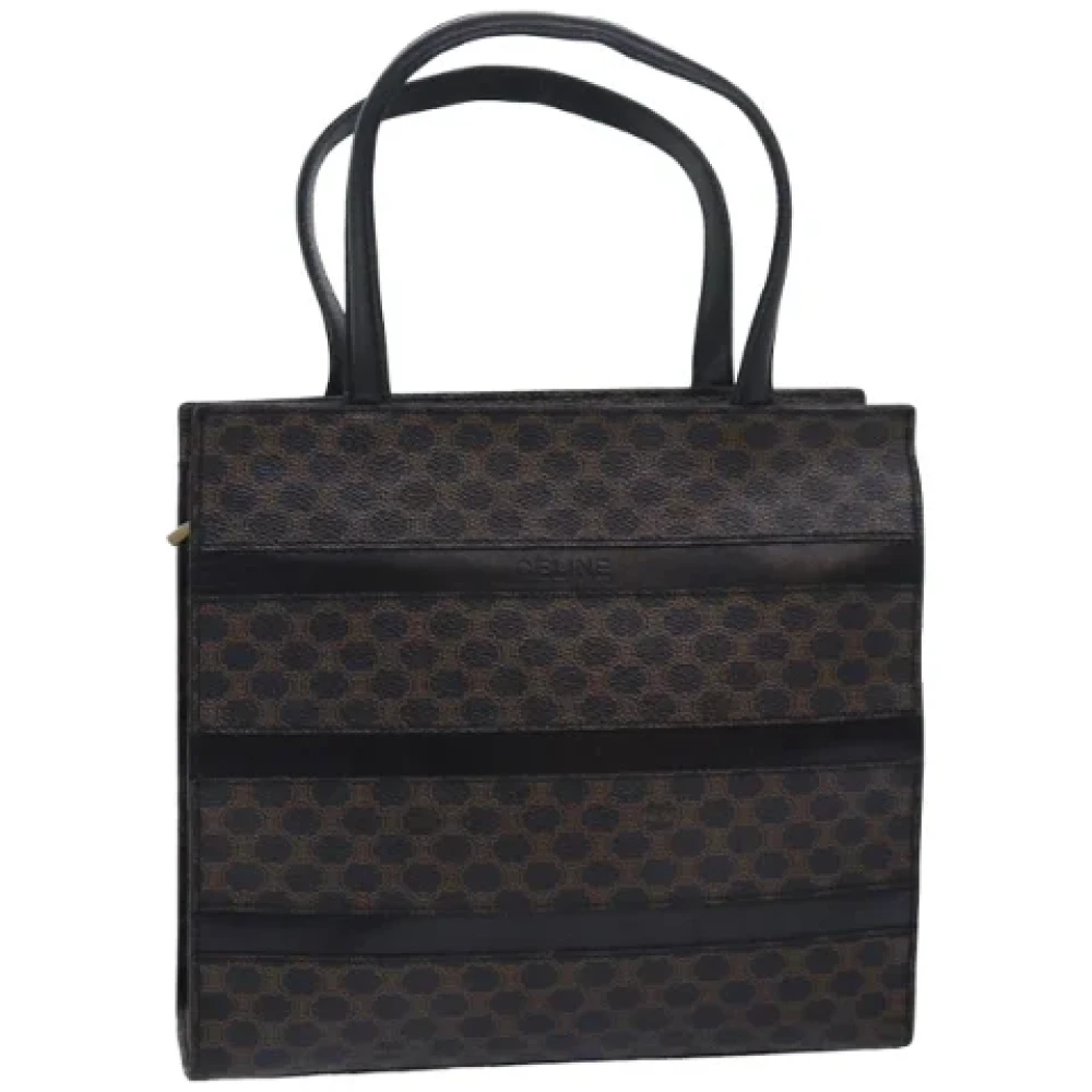 Celine Vintage Pre-owned Leather handbags Black Dames