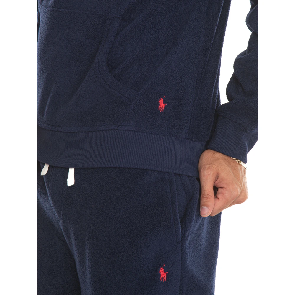 Polo Ralph Lauren Fleece Hoodie met Capuchon Blue Heren