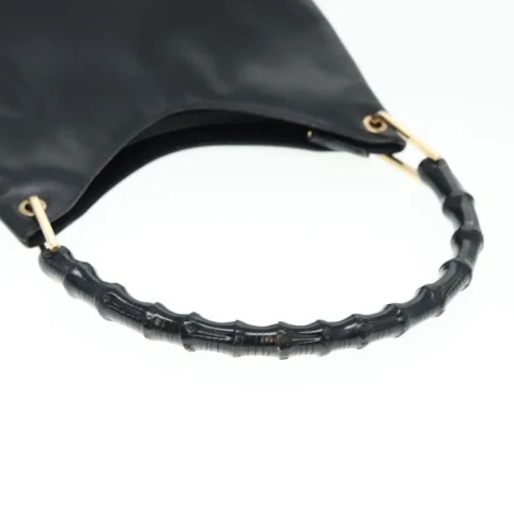 Gucci Vintage Pre-owned Leather shoulder-bags Black Dames