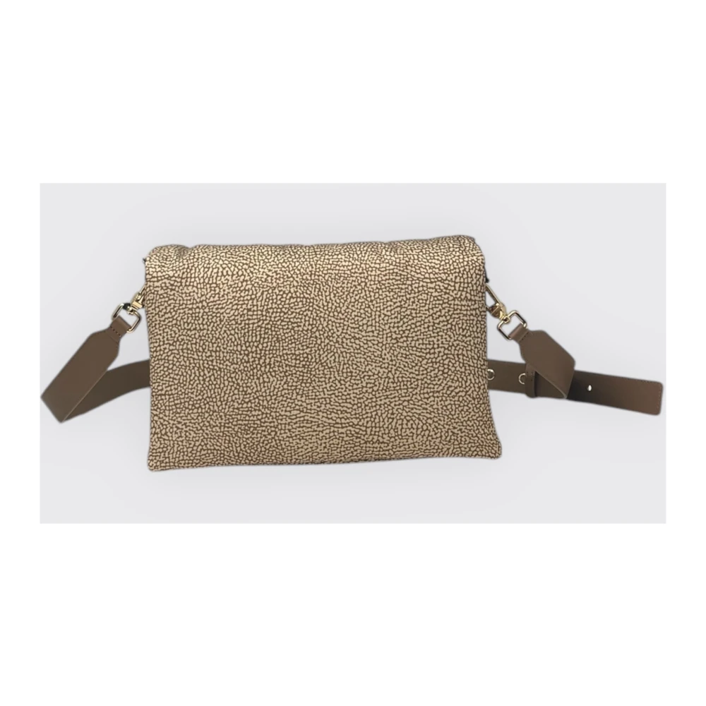 Borbonese Schoudertas met klep Beige Dames