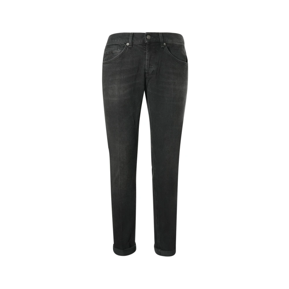 Dondup Men's Black Slim Fit Jeans, W35, George Skinny Jeans