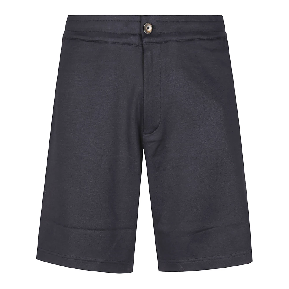 Herno Uomo Blu - Cotton Knit Shorts - Shorts - L