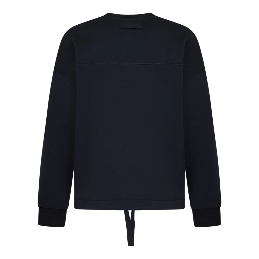Ermenegildo Zegna Blauwe Trui met Logoborduursel Blue Heren