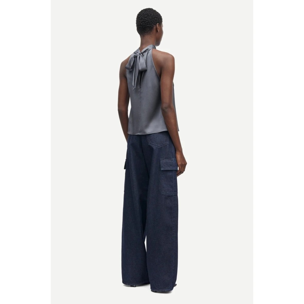 Samsøe Elegante Halternek Top Iron Gate Gray Dames