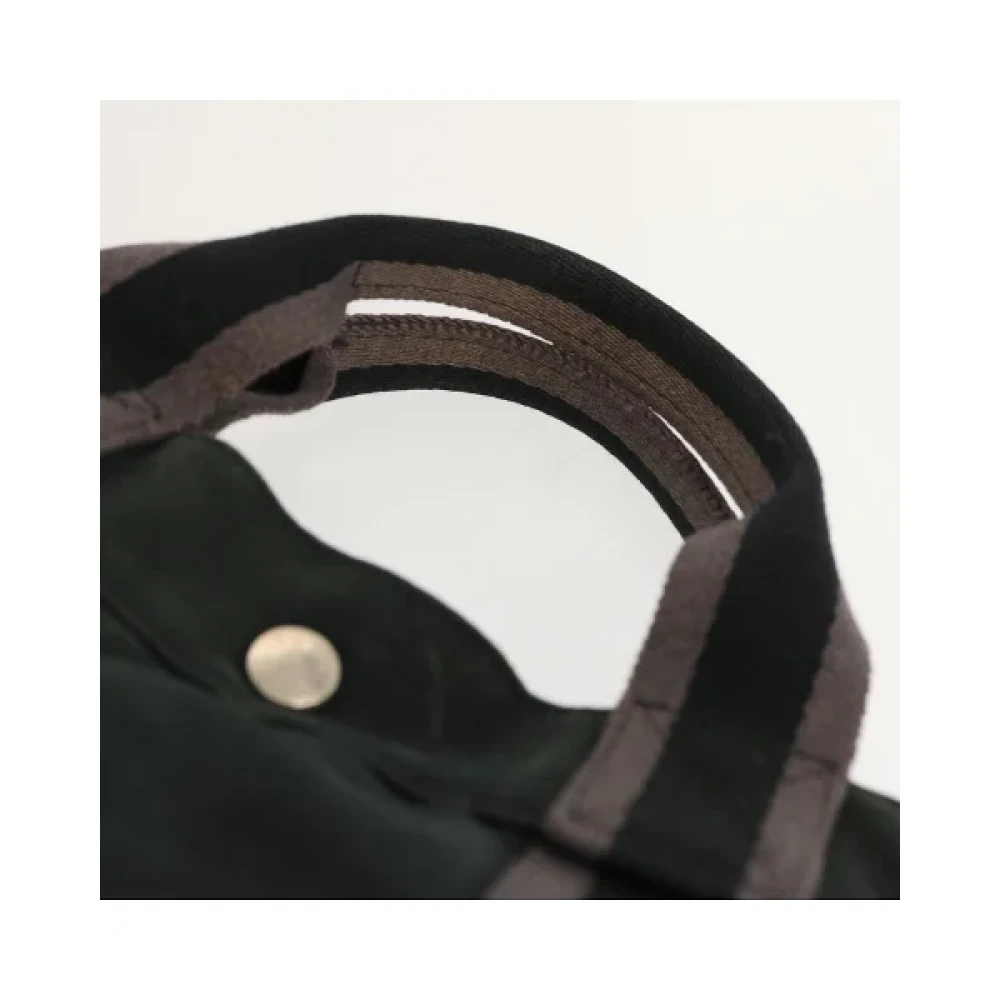 Hermès Vintage Pre-owned Cotton handbags Black Dames