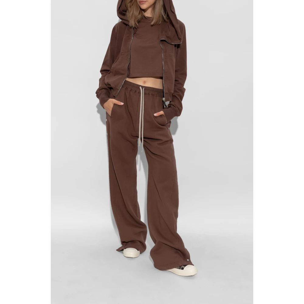Rick Owens Mountain Sweatshirt Brown Dames