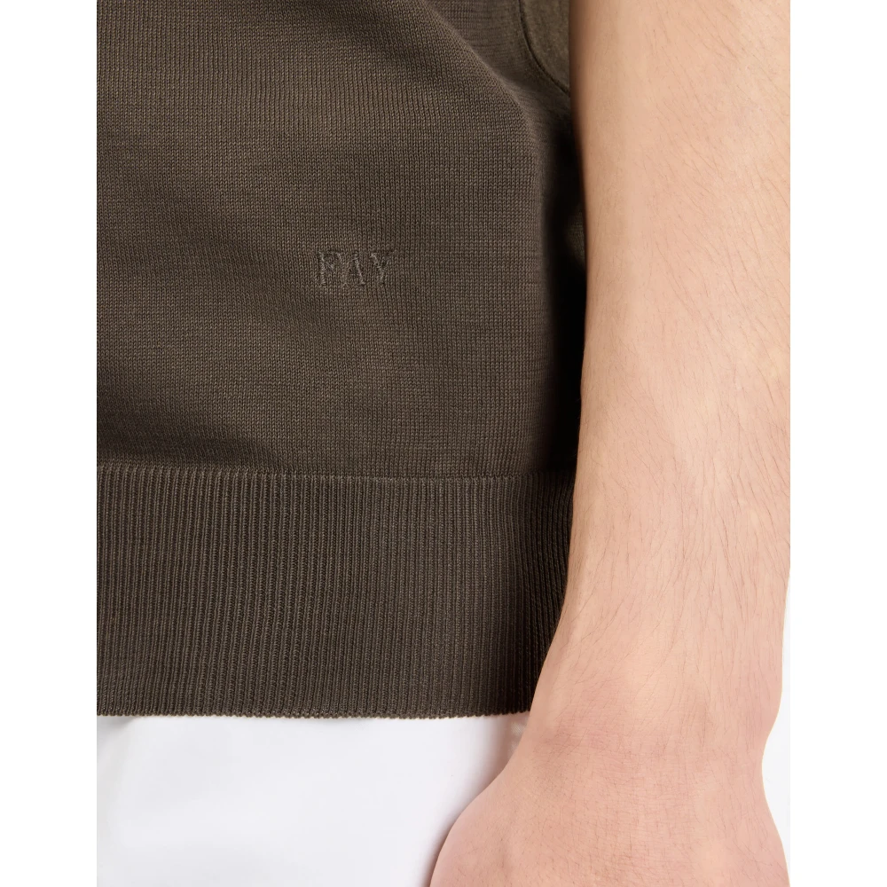 Fay Bruine T-shirts en Polos Brown Heren