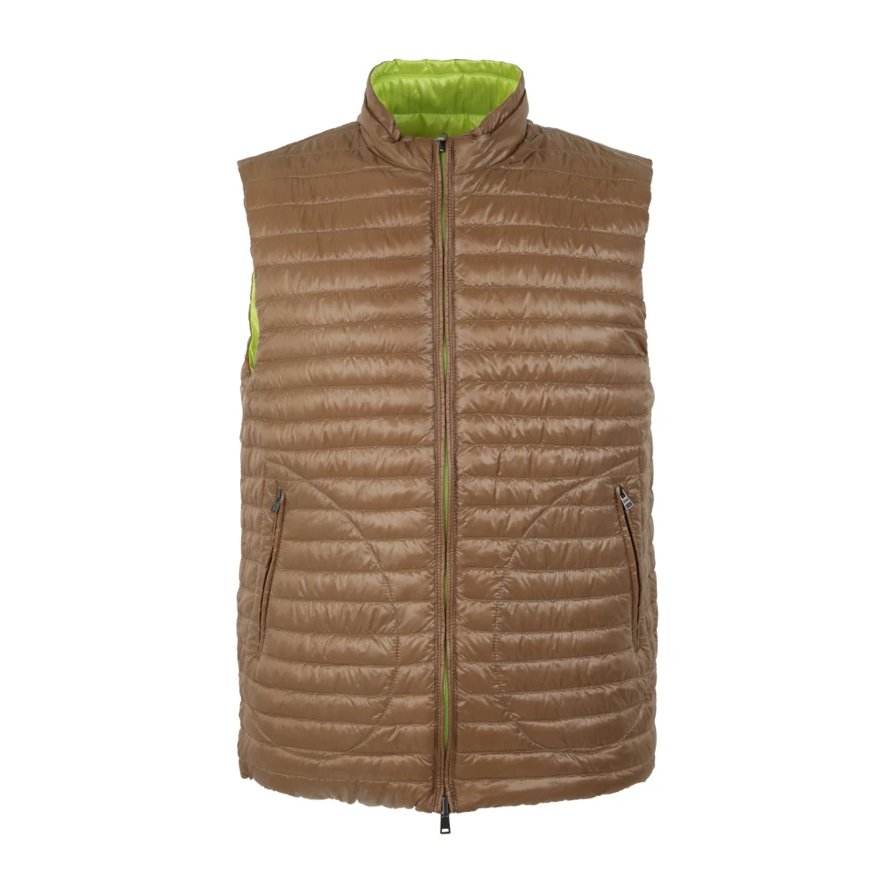 Herno Ultralichte Reversible Gilet Green Heren