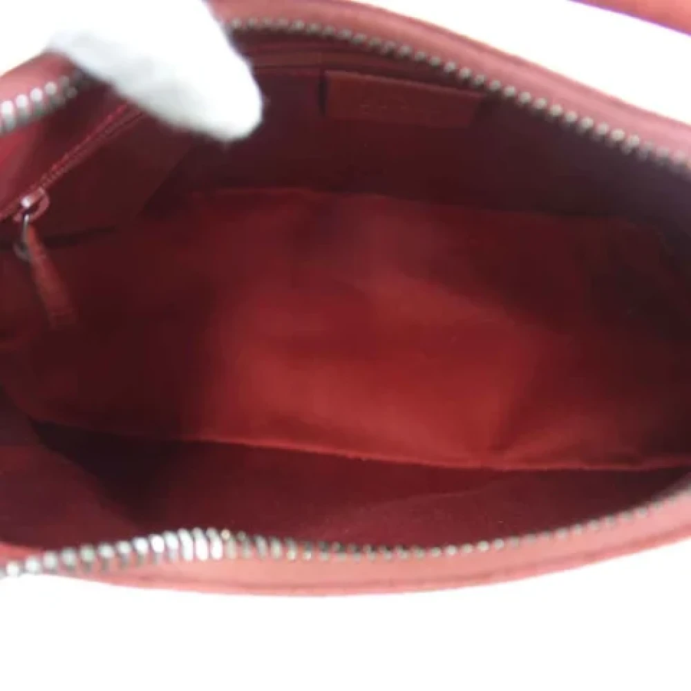 Gucci Vintage Pre-owned Canvas gucci-bags Red Dames