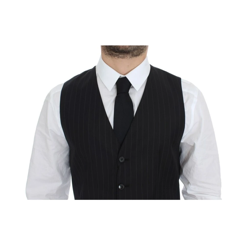 Dolce & Gabbana Suit Vests Black Heren