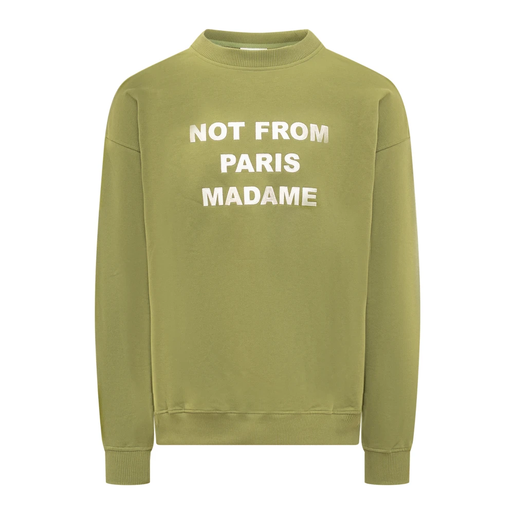 Drole de Monsieur Slogan Sweatshirt Green Heren