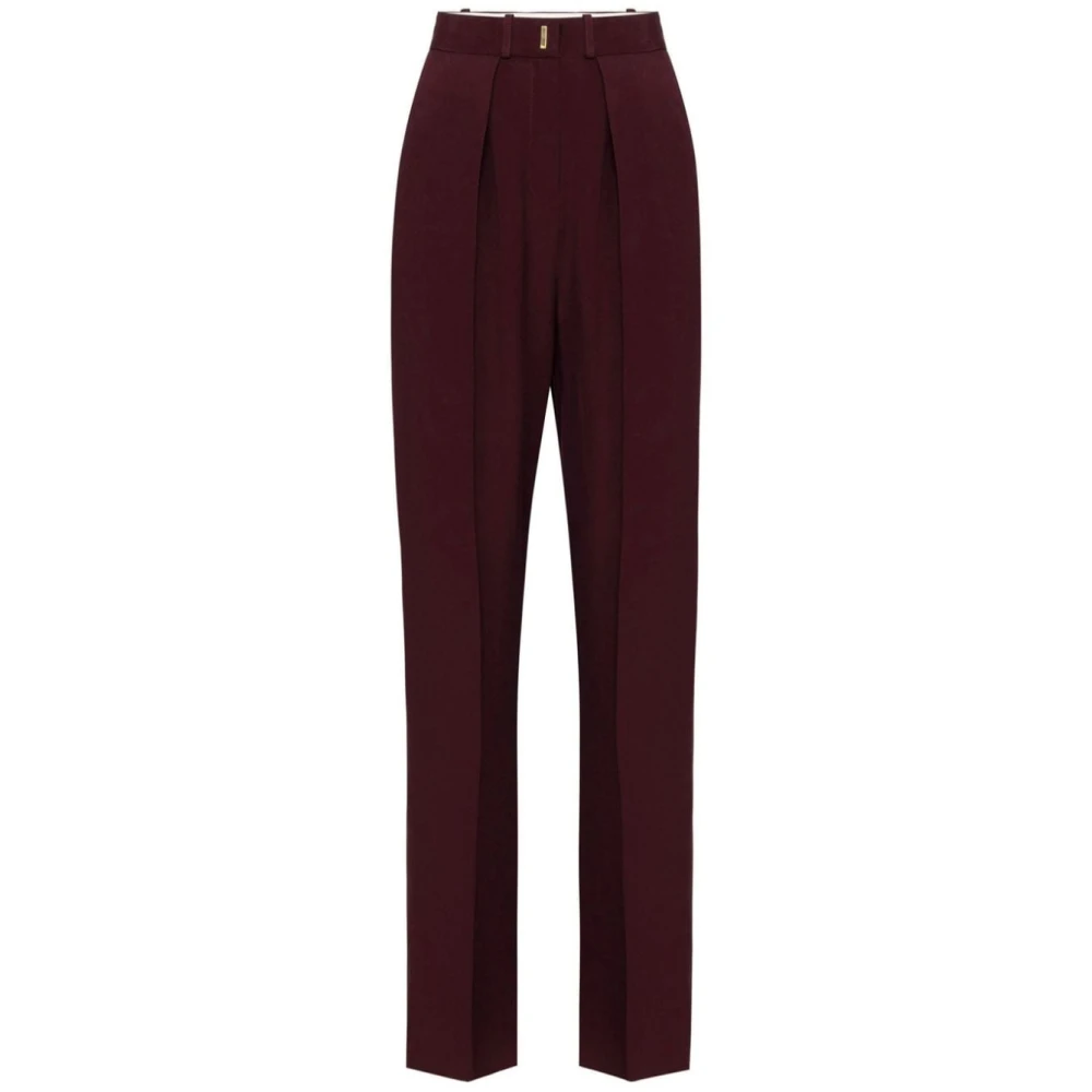 Elisabetta Franchi Stijlvolle Broek voor Vrouwen Red Dames