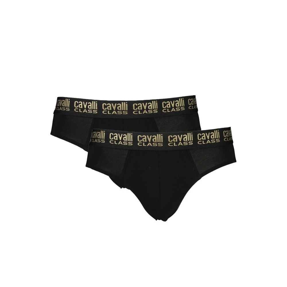 Cavalli Class Men's Black Underpants, S, Cotton Underwear