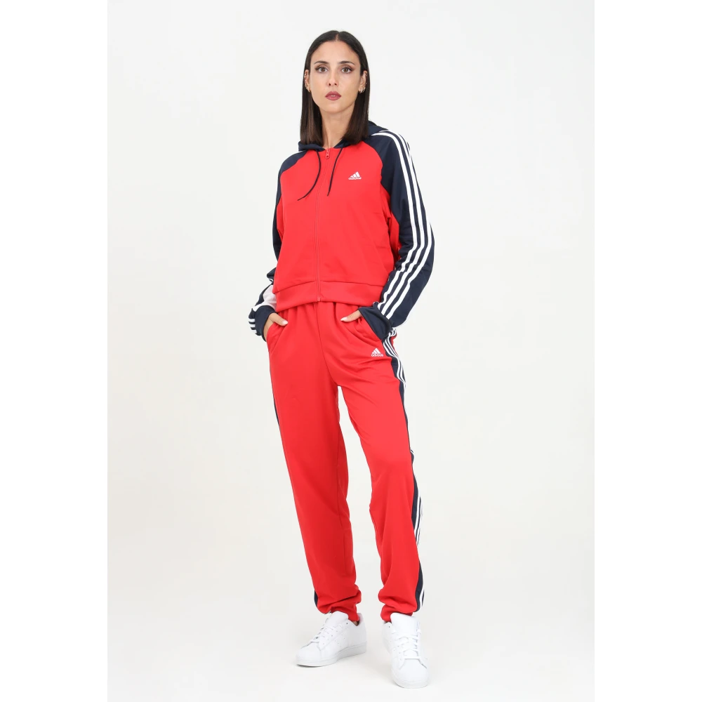 Adidas Boldblock Rood en Blauw Trainingspak Red Dames