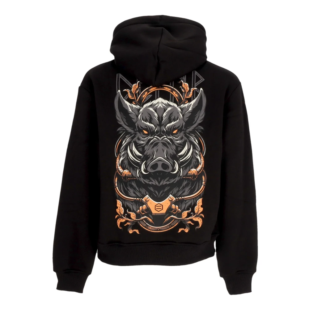 Dolly Noire Zwarte Hoodie met Voorzak Black Heren