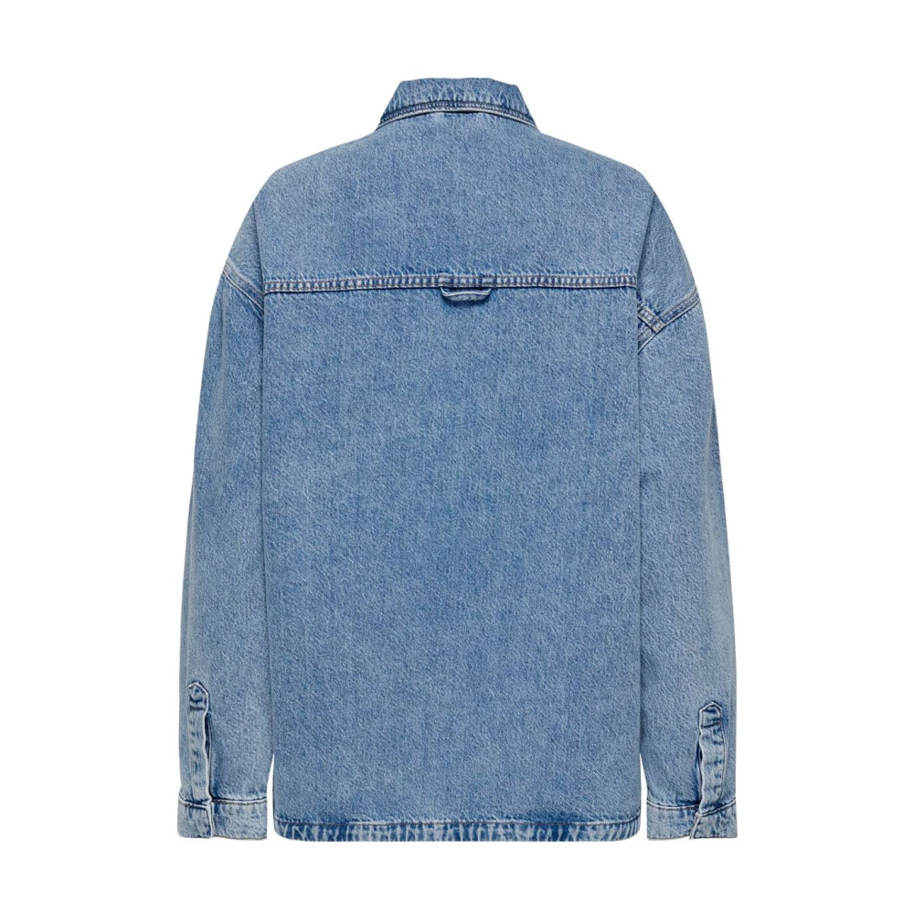 Only L S Denim Shirt Blue Dames