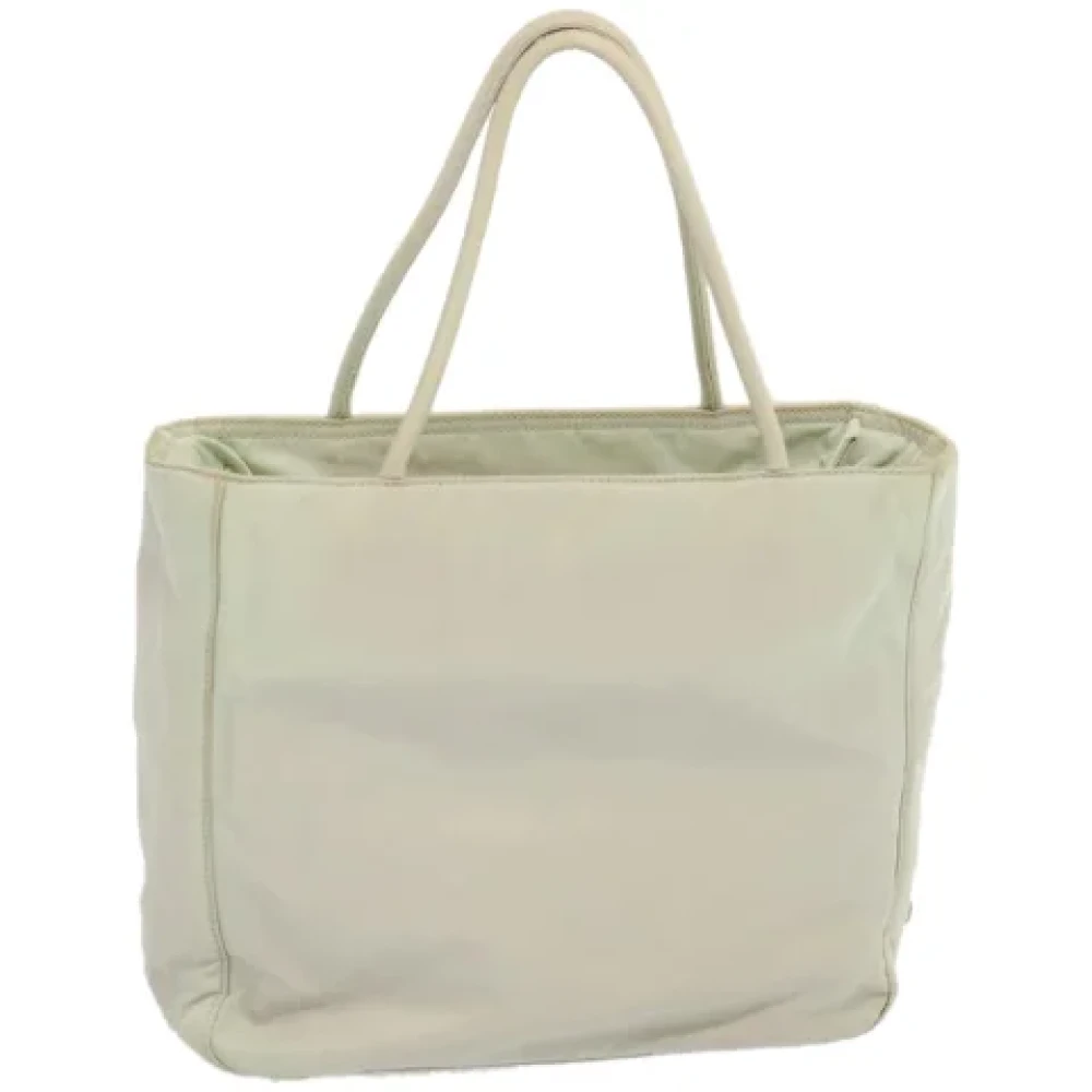 Prada Vintage Pre-owned Nylon handbags White Dames
