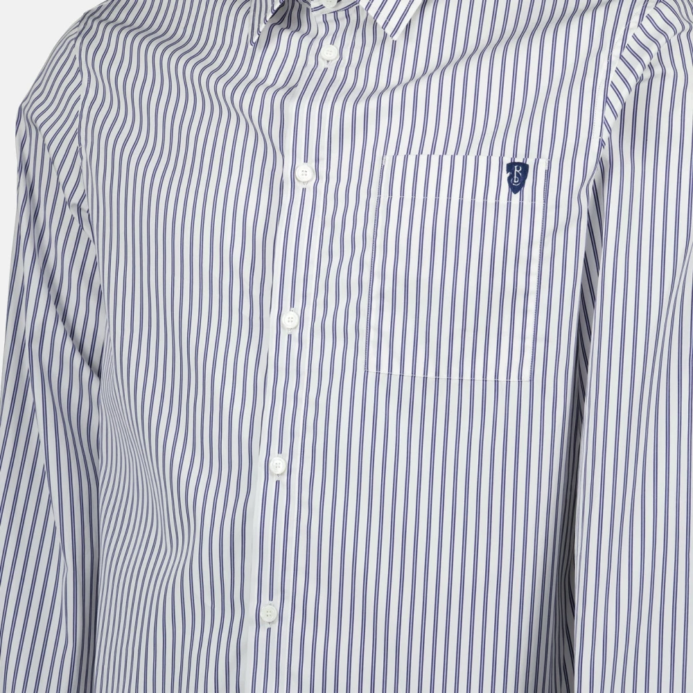Burberry Gestreept Overhemd Lente-Zomer 2025 Collectie Blue Heren
