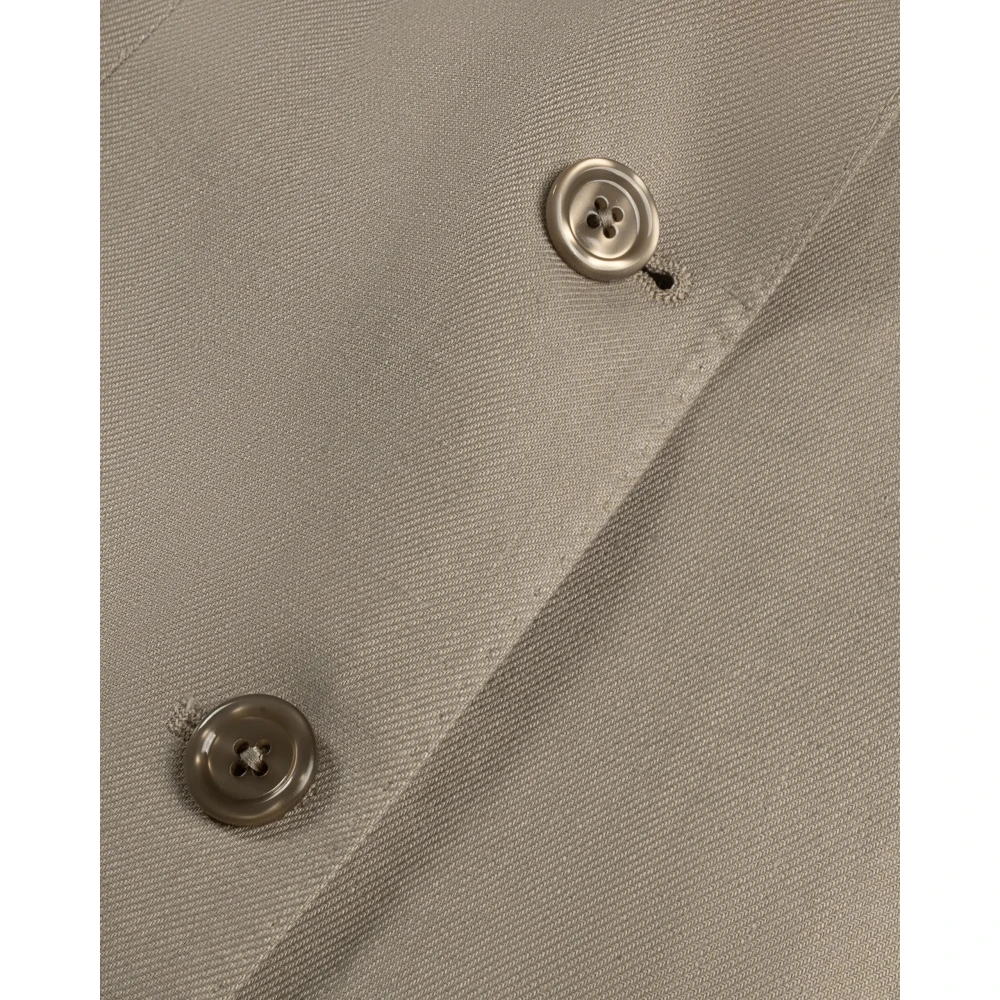 Tagliatore Zandkleurige Linnen Girlfriend Blazer Beige Heren