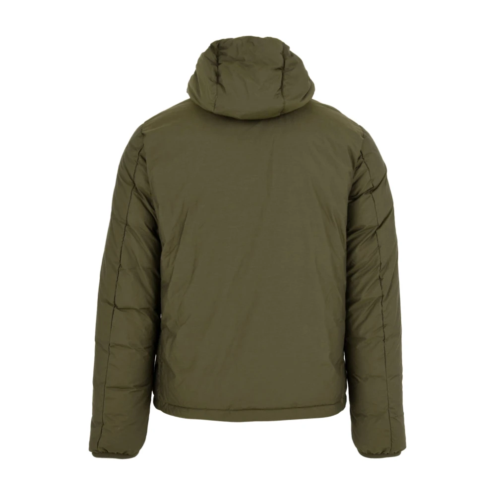 Aspesi Jas met ritssluiting en capuchon Green Heren
