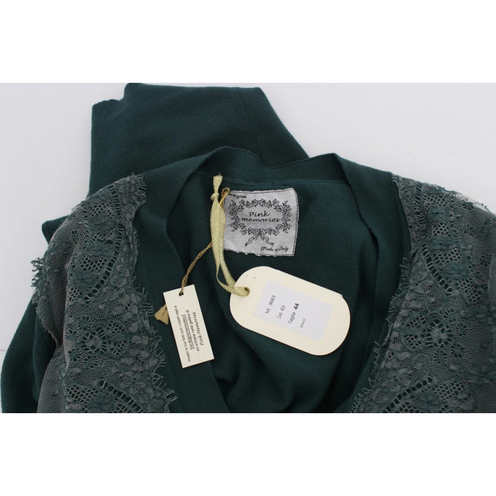 Pink Memories Elegante Groene Kant Vest Green Dames
