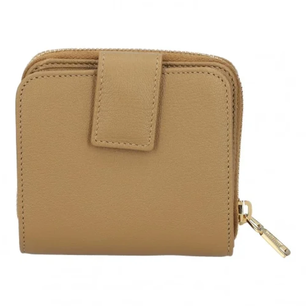 Yves Saint Laurent Vintage Pre-owned Leather wallets Beige Dames