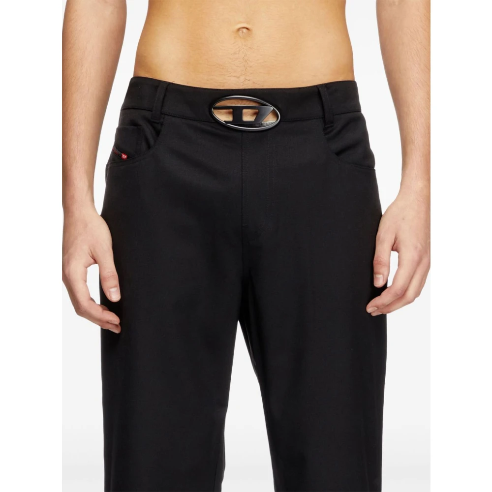 Diesel Zwarte broek voor mannen Black Heren
