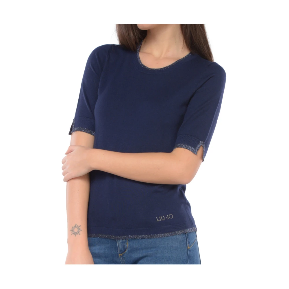 Liu Jo Blauwe Trui Elegant en veelzijdig Blue Dames