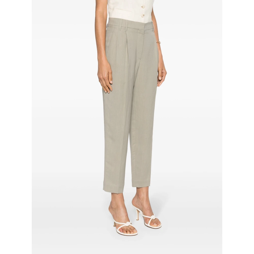 BRUNELLO CUCINELLI Cropped Trousers Gray Dames